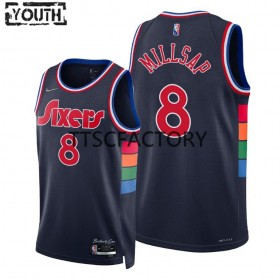 Camiseta Niños NBA Philadelphia 76ers Paul Millsap 8 Nike 2021-2022 City Editon Swingman